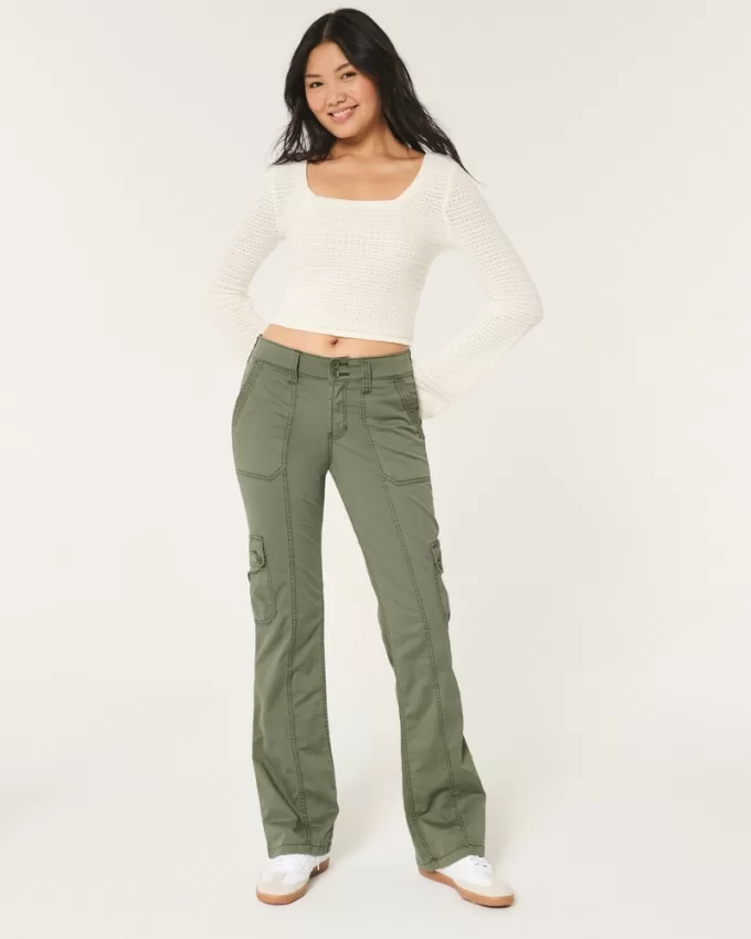Mid-Rise Relaxed Cargo Boot Pants,Mid-Rise Relaxed Cargo Boot Pants Mid-Rise Relaxed Cargo Boot Pants,Mid-Rise Relaxed Cargo Boot Pants