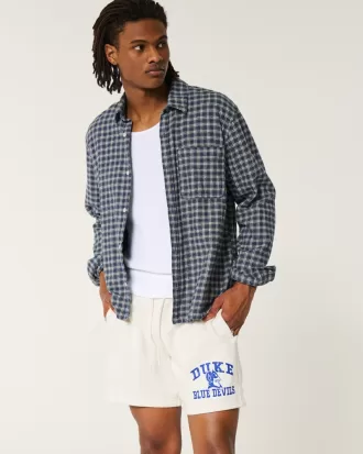 Mid-Thigh Fleece Duke Blue Devils Graphic Shorts,Mid-Thigh Fleece Duke Blue Devils Graphic Shorts