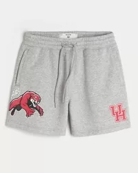 Mid-Thigh Fleece University of Houston Graphic Shorts,Mid-Thigh Fleece University of Houston Graphic Shorts