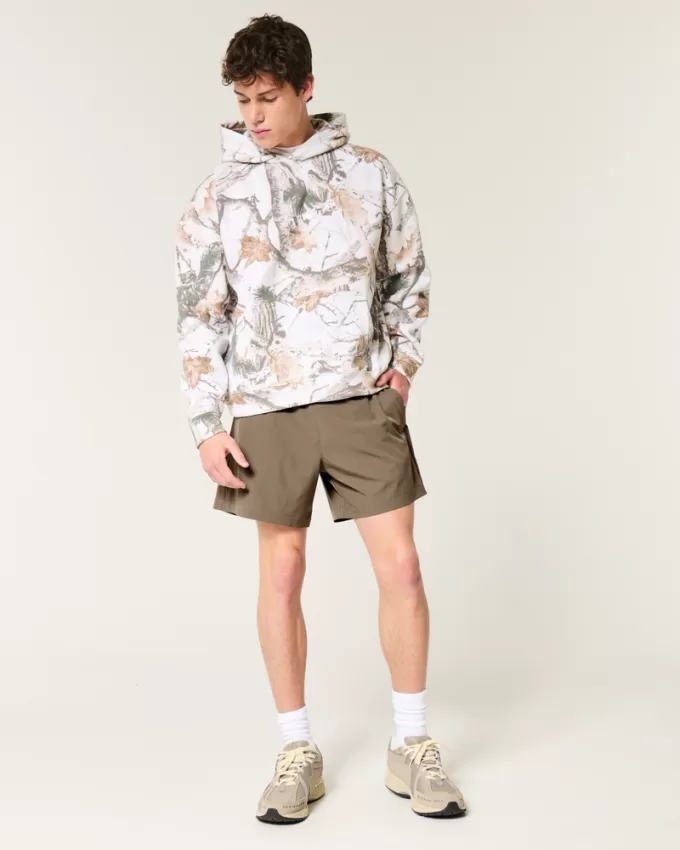 Mid-Thigh Hybrid Active Shorts,Mid-Thigh Hybrid Active Shorts