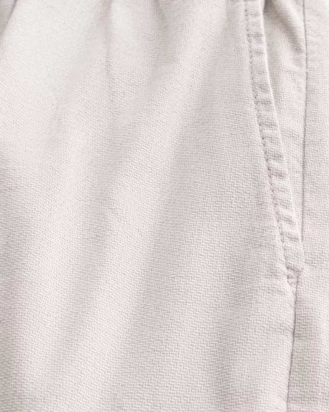 Mid-Thigh Linen-Blend Pull-On Shorts,Mid-Thigh Linen-Blend Pull-On Shorts