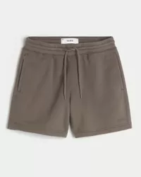 Mid-Thigh Loose Fleece Shorts,Mid-Thigh Loose Fleece Shorts