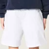 Mid-Thigh Twill Pull-On Shorts,Mid-Thigh Twill Pull-On Shorts