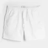 Mid-Thigh Twill Pull-On Shorts,Mid-Thigh Twill Pull-On Shorts