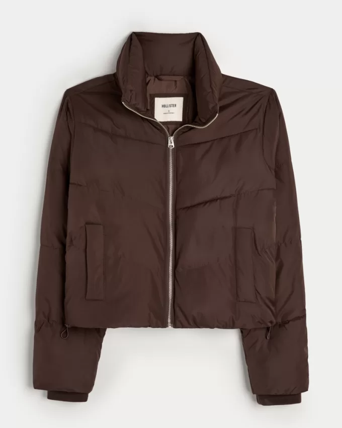 Mini Zip-Up Puffer Jacket,Mini Zip-Up Puffer Jacket