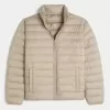Mock-Neck Puffer Jacket,Mock-Neck Puffer Jacket