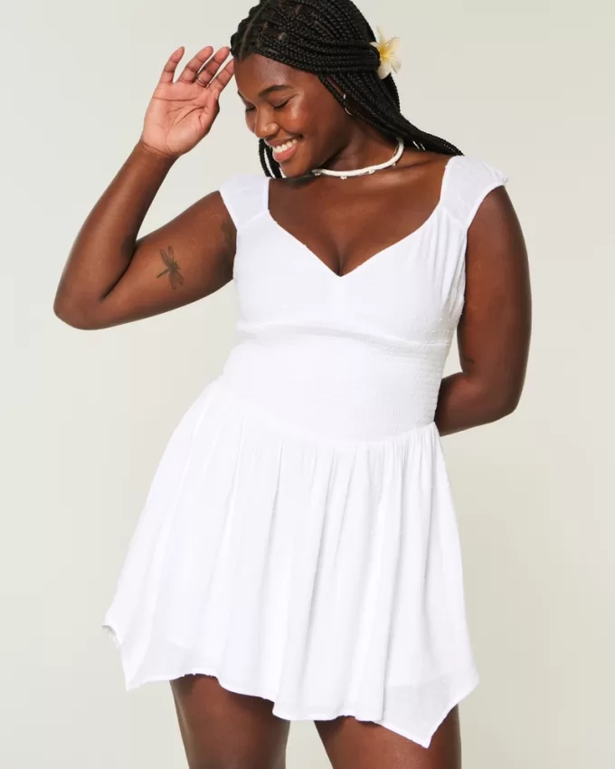 Off-the-Shoulder Asymmetrical Hem Mini Dress,Off-the-Shoulder Asymmetrical Hem Mini Dress