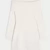 Off-the-Shoulder Skater Sweater Dress,Off-the-Shoulder Skater Sweater Dress Off-the-Shoulder Skater Sweater Dress,Off-the-Shoulder Skater Sweater Dress