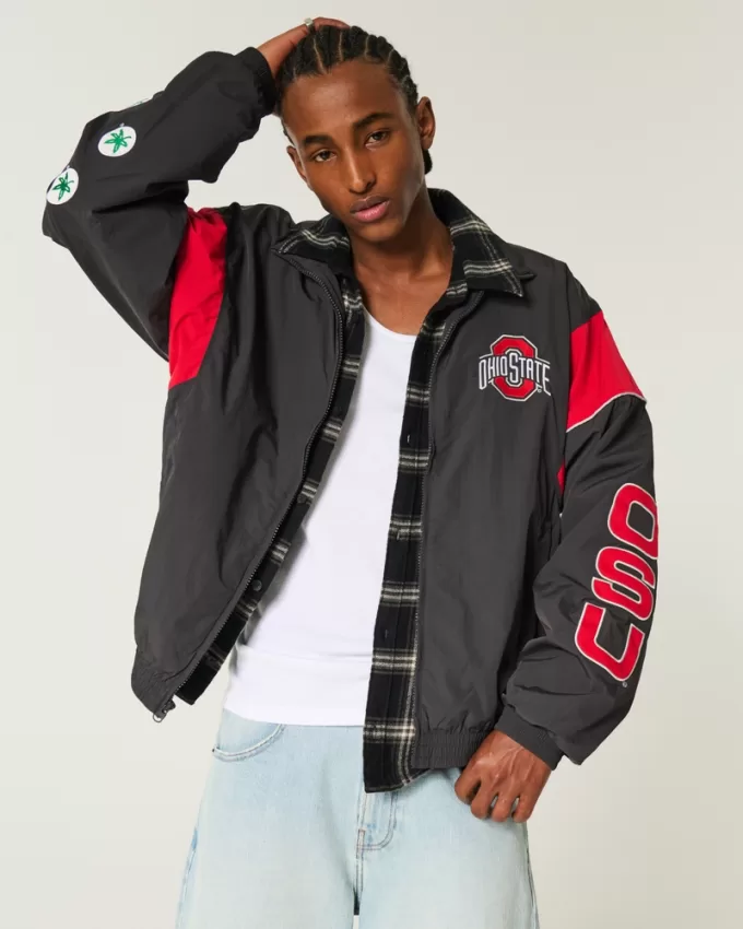 Ohio State University Graphic Windbreaker Jacket,Ohio State University Graphic Windbreaker Jacket