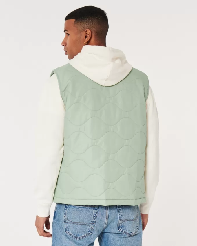 Onion-Quilted Puffer Vest,Onion-Quilted Puffer Vest