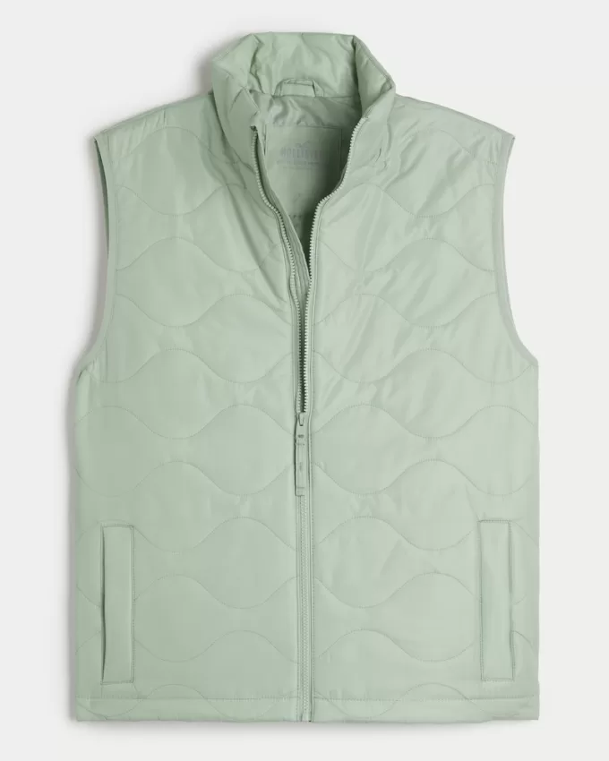 Onion-Quilted Puffer Vest,Onion-Quilted Puffer Vest