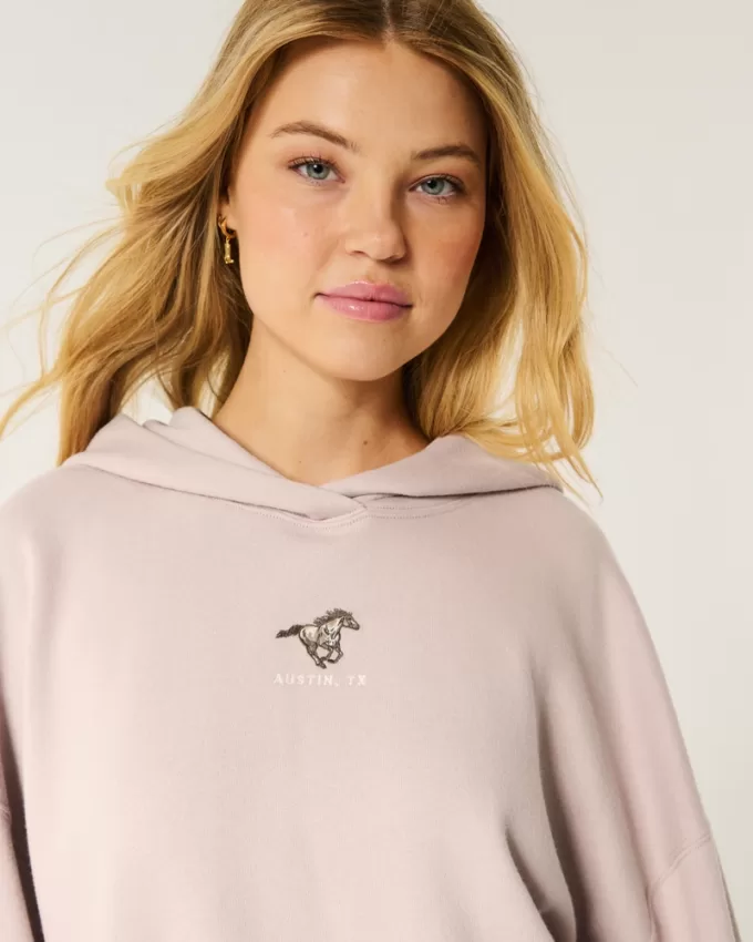 Oversized Austin Texas Graphic Hoodie,Oversized Austin Texas Graphic Hoodie