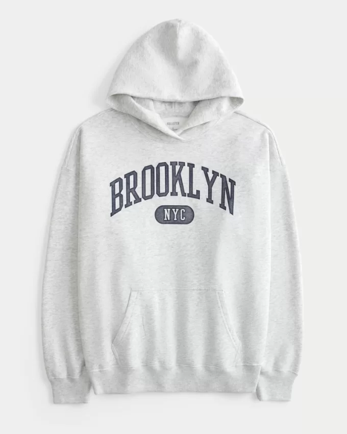 Oversized Brooklyn NYC Graphic Hoodie,Oversized Brooklyn NYC Graphic Hoodie