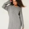 Oversized Cable-Knit Crew Sweater Dress,Oversized Cable-Knit Crew Sweater Dress Oversized Cable-Knit Crew Sweater Dress,Oversized Cable-Knit Crew Sweater Dress