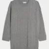 Oversized Cable-Knit Crew Sweater Dress,Oversized Cable-Knit Crew Sweater Dress Oversized Cable-Knit Crew Sweater Dress,Oversized Cable-Knit Crew Sweater Dress