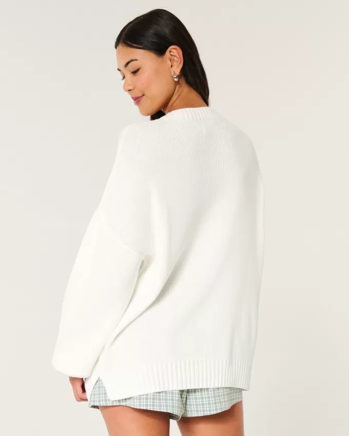 Oversized Crew Sweater,Oversized Crew Sweater