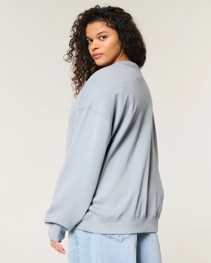 Oversized Crew Sweatshirt,Oversized Crew Sweatshirt