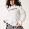 Oversized East Coast Graphic Hoodie,Oversized East Coast Graphic Hoodie
