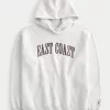 Oversized East Coast Graphic Hoodie,Oversized East Coast Graphic Hoodie