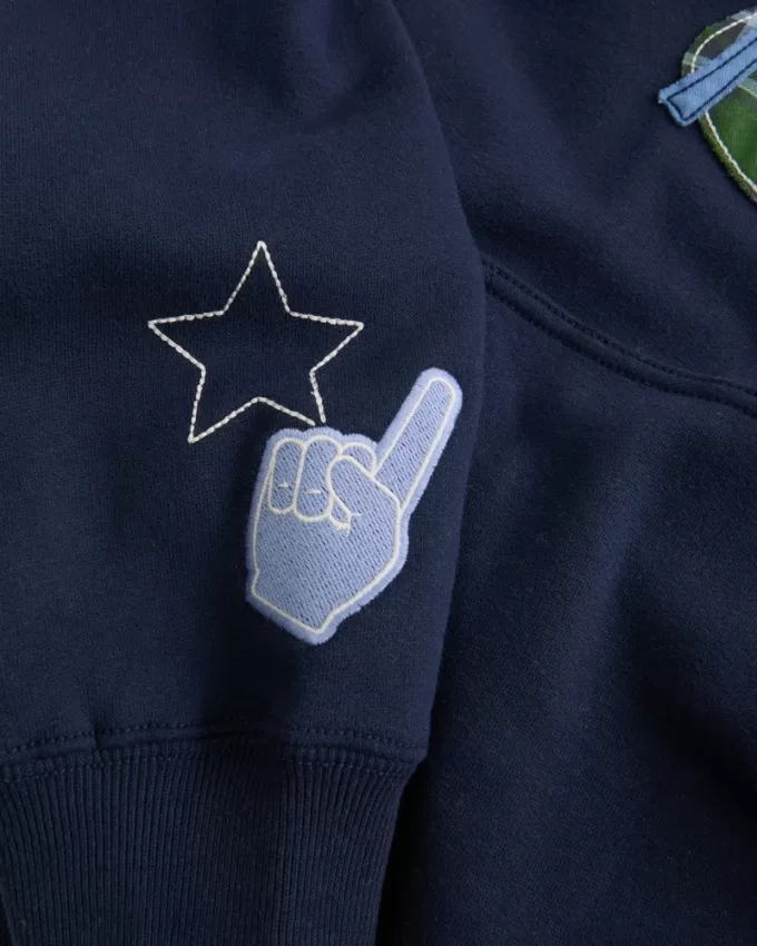 Oversized Go Team Graphic Hoodie,Oversized Go Team Graphic Hoodie