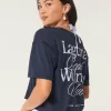 Oversized Laguna Wellness Club Graphic Tee,Oversized Laguna Wellness Club Graphic Tee