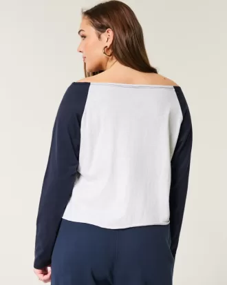 Oversized Long-Sleeve Racing Graphic Tee,Oversized Long-Sleeve Racing Graphic Tee