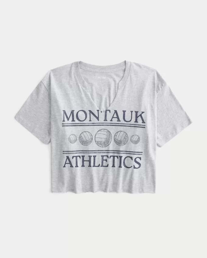 Oversized Montauk Athletics Graphic Tee,Oversized Montauk Athletics Graphic Tee