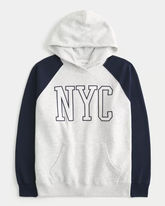 Oversized NYC Graphic Hoodie,Oversized NYC Graphic Hoodie