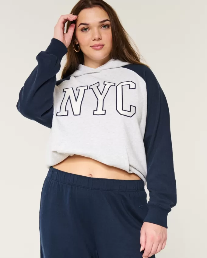 Oversized NYC Graphic Hoodie,Oversized NYC Graphic Hoodie