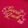 Oversized Off-the-Shoulder Lunar New Year Graphic Sweatshirt,Oversized Off-the-Shoulder Lunar New Year Graphic Sweatshirt