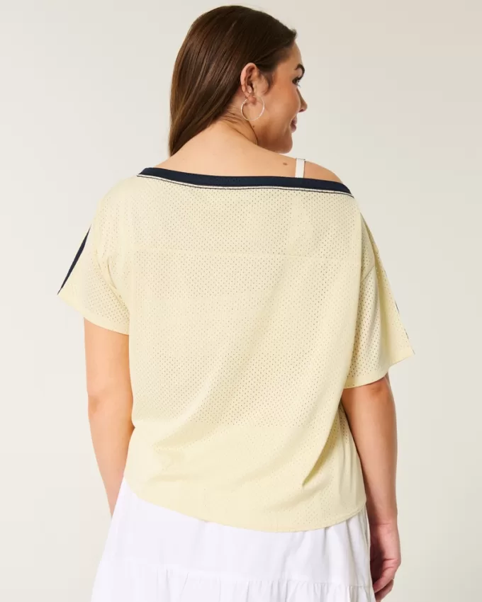 Oversized Off-the-Shoulder New York City Graphic Jersey,Oversized Off-the-Shoulder New York City Graphic Jersey