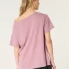 Oversized Off-the-Shoulder Reneé Rapp Graphic Tee,Oversized Off-the-Shoulder Reneé Rapp Graphic Tee