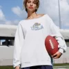 Oversized UCLA Off-the-Shoulder Sweatshirt,Oversized UCLA Off-the-Shoulder Sweatshirt