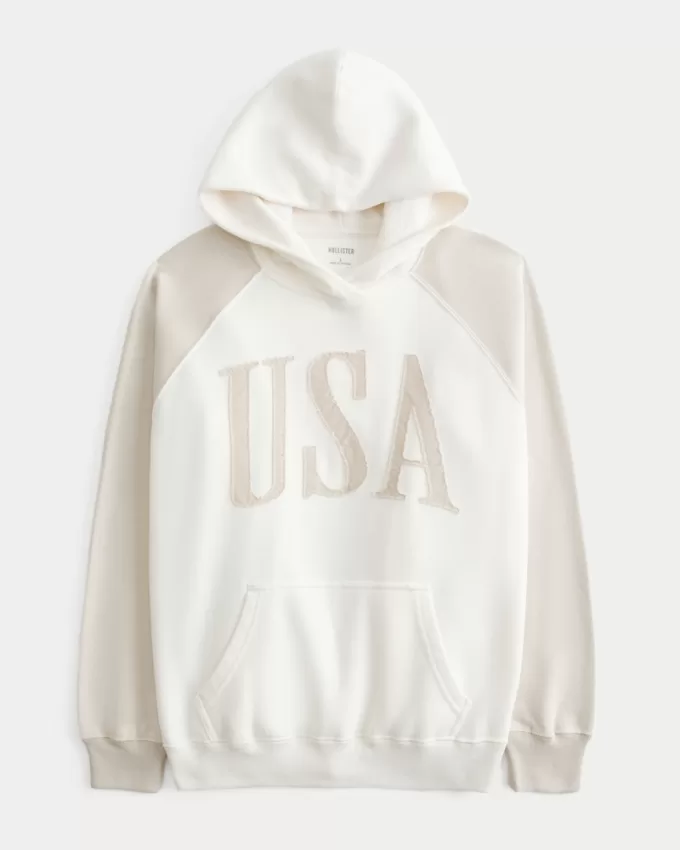 Oversized USA Graphic Hoodie,Oversized USA Graphic Hoodie
