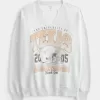 Oversized University of Texas Graphic Notch-Neck Sweatshirt,Oversized University of Texas Graphic Notch-Neck Sweatshirt