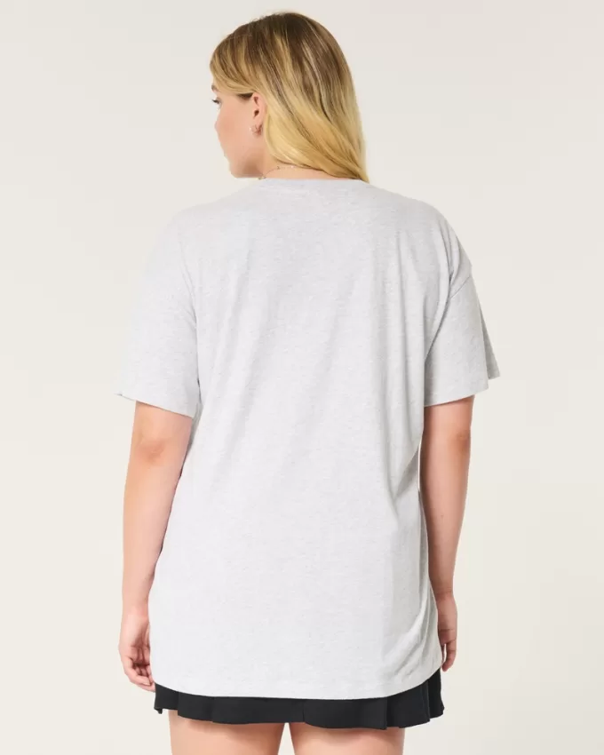 Oversized Velvet Valley Graphic Tee,Oversized Velvet Valley Graphic Tee
