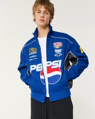 Pepsi NASCAR Graphic Zip-Up Racing Jacket,Pepsi NASCAR Graphic Zip-Up Racing Jacket