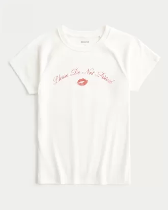 Please Do Not Disturb Graphic Baby Tee,Please Do Not Disturb Graphic Baby Tee