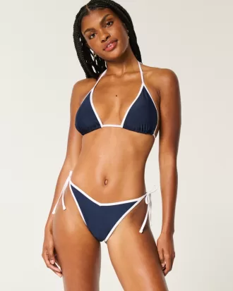Pop Color Side-Tie Cheeky Bikini Bottom,Pop Color Side-Tie Cheeky Bikini Bottom