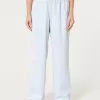 Poplin Wide-Leg Sleep Pants,Poplin Wide-Leg Sleep Pants