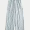Poplin Wide-Leg Sleep Pants,Poplin Wide-Leg Sleep Pants