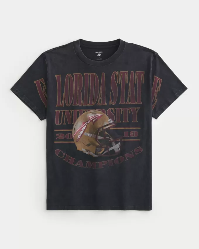 Relaxed Florida State University Graphic Tee,Relaxed Florida State University Graphic Tee