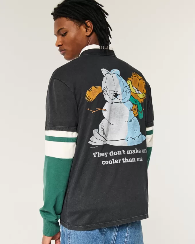 Relaxed Garfield Graphic Tee,Relaxed Garfield Graphic Tee