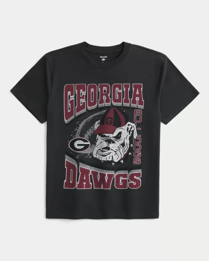 Relaxed Georgia Bulldogs Graphic Tee,Relaxed Georgia Bulldogs Graphic Tee