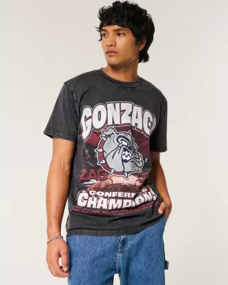 Relaxed Gonzaga University Graphic Tee,Relaxed Gonzaga University Graphic Tee