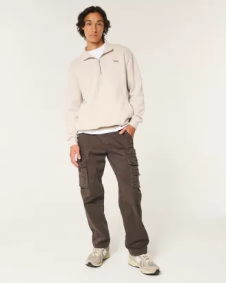 Relaxed Half-Zip Logo Sweatshirt,Relaxed Half-Zip Logo Sweatshirt