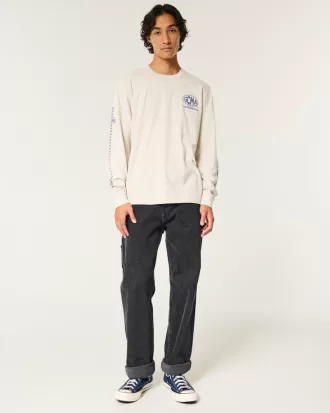 Relaxed Long-Sleeve California Motorsports Graphic Tee,Relaxed Long-Sleeve California Motorsports Graphic Tee