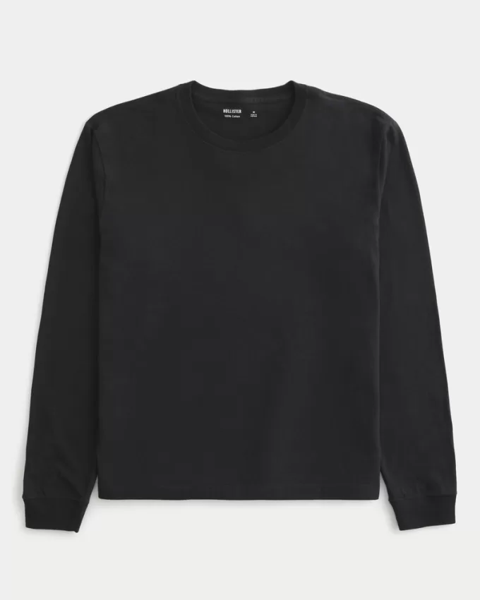 Relaxed Long-Sleeve Crew T-Shirt,Relaxed Long-Sleeve Crew T-Shirt