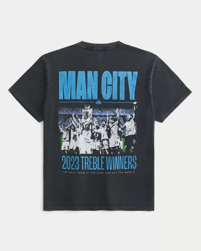 Relaxed Manchester City Graphic Tee,Relaxed Manchester City Graphic Tee