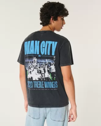 Relaxed Manchester City Graphic Tee,Relaxed Manchester City Graphic Tee